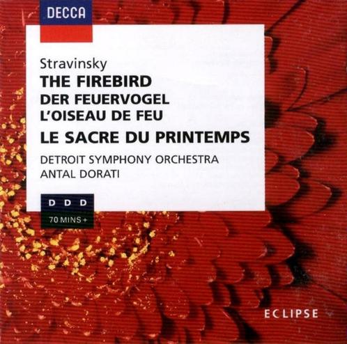 STRAVINSKY Firebird & le sacre du printemps CD DORATI DECCA, Cd's en Dvd's, Cd's | Klassiek, Zo goed als nieuw, Orkest of Ballet