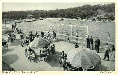 (301-248-003) Putten Bosbad Klein Zwitserland, Verzamelen, Ansichtkaarten | Nederland, Gelderland, Verzenden