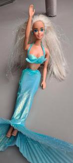 Vintage Barbie Zeemeermin 1991 - Glitter Haar, Kinderen en Baby's, Speelgoed | Poppen, Ophalen, Gebruikt, Barbie