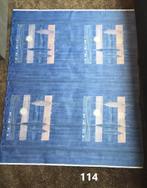 Lap stof blauw 110 x 140 cm gordijnstof, Blauw, Ophalen of Verzenden, Zo goed als nieuw, 30 tot 120 cm