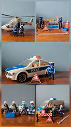 Playmobil politie agenten voertuigen helikopter motoren, Ophalen of Verzenden, Gebruikt