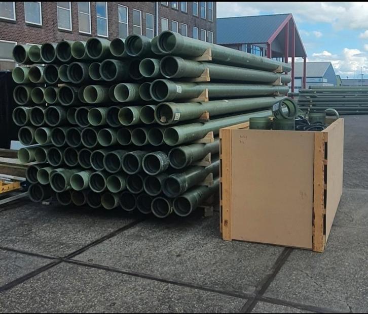 Afvoerbuis Ø200mm lengte 5.7m¹, Doe-het-zelf en Verbouw, Buizen en Afvoer, Nieuw, Pvc, 4 tot 6 meter, 80 mm of meer, Ophalen of Verzenden