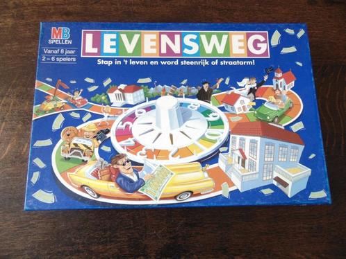 Levensweg Spel van MB, Hobby en Vrije tijd, Gezelschapsspellen | Bordspellen, Gebruikt, Een of twee spelers, Drie of vier spelers