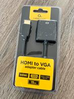 HDMI naar VGA ADAPTER BUREAUBLAD UITBREIDEN EXTRA MONITOR, Computers en Software, Pc- en Netwerkkabels, Ophalen of Verzenden, Zo goed als nieuw