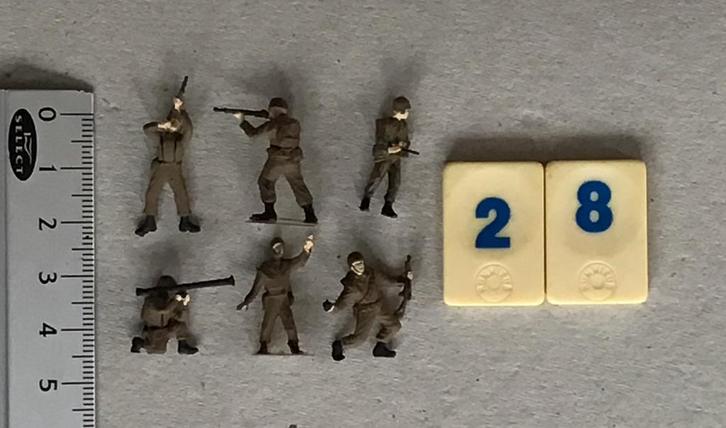 Soldaatjes 28 US ww2 schaal 1:87, Hobby en Vrije tijd, Modelbouw | Figuren en Diorama's, Gebruikt, Figuur of Figuren, 1:50 of kleiner