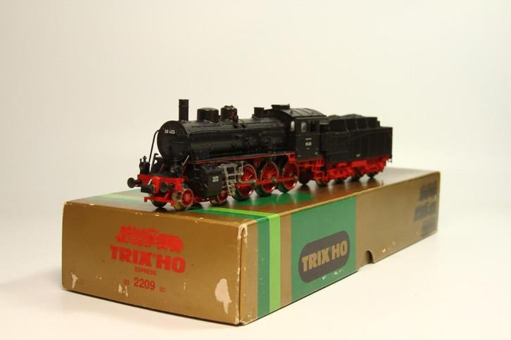 TE 2209 Trix Express stoomloc BR 38 zwart, Hobby en Vrije tijd, Modeltreinen | H0, Gebruikt, Locomotief, Gelijkstroom, Trix, Analoog