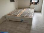 Gratis bed 160-200 met electrische lattenbodem, Ophalen, Overige materialen, Strak, Wit