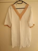 LINNEN TUNIEK MT M MET GOUD 🤍, Kleding | Dames, Ophalen of Verzenden, Nieuw, Maat 38/40 (M), Wit