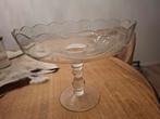 Grote glazen schaal op voet, Ophalen, Zo goed als nieuw, Rond, Glas