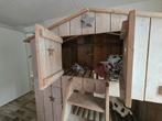 Stapelbed is huisjesvorm, Kinderen en Baby's, Kinderkamer | Stapelbedden en Hoogslapers, Ophalen, Gebruikt, Stapelbed