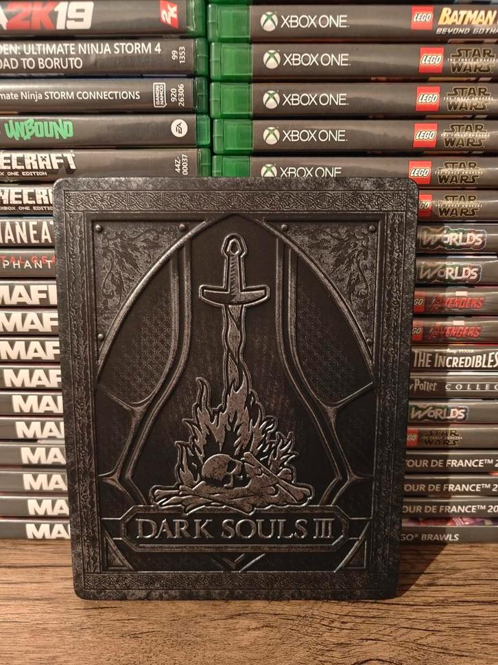 Dark souls 3 Xbox one steelcase + game, Spelcomputers en Games, Games | Xbox One, Zo goed als nieuw, Avontuur en Actie, 1 speler