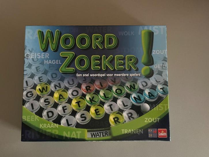 Gezelschapsspel Woordzoeker (Goliath), Hobby en Vrije tijd, Gezelschapsspellen | Bordspellen, Zo goed als nieuw, Een of twee spelers