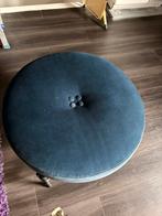 Donkerblauwe poef - Rosi, Huis en Inrichting, Tafels | Salontafels, Ophalen, 50 tot 75 cm, Rond, Minder dan 50 cm