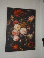 Bloemstilleven print op doek, Ophalen of Verzenden, Zo goed als nieuw