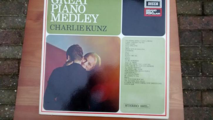 LP - Charlie Kunz - Great Piano Medley, Cd's en Dvd's, Vinyl | Klassiek, Zo goed als nieuw, Modernisme tot heden, Overige typen