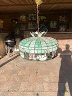 Tiffany Prachtige Glas in Lood Lamp - Zwanen & Waterlelies, Huis en Inrichting, Lampen | Hanglampen, Ophalen, Zo goed als nieuw