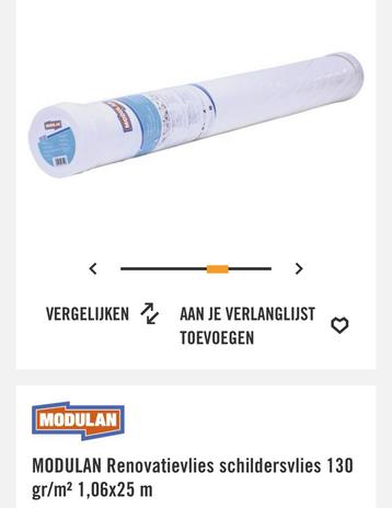 MODULAN Renovatievlies schildersvlies 130 gr/m² 1,06x25 m beschikbaar voor biedingen