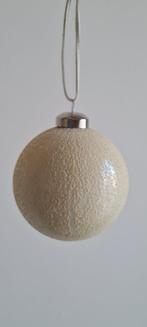 Glazen Creme Kerstballen, Diversen, Kerst, Ophalen, Zo goed als nieuw
