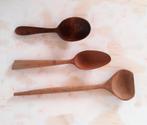 HOUTEN LEPELS VINTAGE 60/70 JAREN, Ophalen of Verzenden, Zo goed als nieuw, Hout, Los bestek