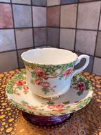 Royal Stafford,Olde Englisch Garden,Bone China kop + schotel, Antiek en Kunst, Antiek | Servies los, Ophalen of Verzenden