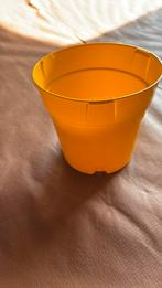 Gele bloempotten 19 cm, Tuin en Terras, Bloempotten, Ophalen, Kunststof, Rond, Nieuw