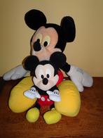 Grote en kleine Mickey Mouse knuffel (63 en 36 cm), Ophalen of Verzenden, Mickey Mouse, Zo goed als nieuw, Knuffel