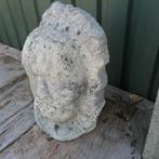 Stenen Tribal hoofd WS3 tuin beeld steen kunst Indiaan Azie, Ophalen of Verzenden