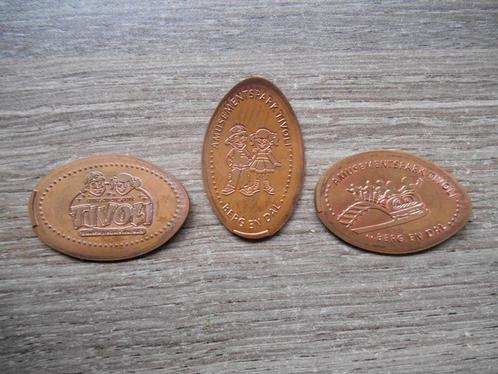Pressed pennies souvenir Amusementspark Tivoli Berg en Dal, Postzegels en Munten, Penningen en Medailles, Overige materialen, Nederland