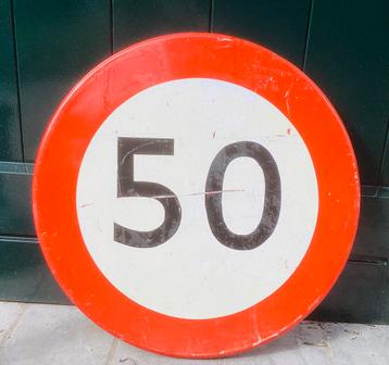 Verkeersbord oud, Sara Abraham, gouden bruiloft, metaal beschikbaar voor biedingen