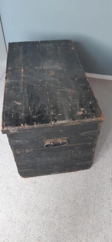 Originele dekenkist, zwart beschikbaar voor biedingen
