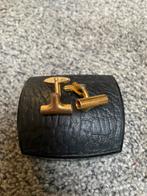 Vergulde Manchetknopen, Ophalen of Verzenden, Gebruikt, Goud, Verguld