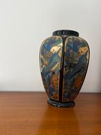 Vaas vintage art deco italiaans, Huis en Inrichting, Zwart, Aardewerk of Porselein, Ophalen of Verzenden, Zo goed als nieuw