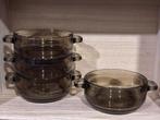 Arcoroc France rookglas soepkommen, nog 12 stuks, Ophalen, Zo goed als nieuw, Glas, Pot, Bus of Blik