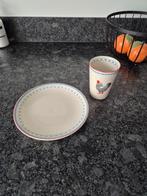 Setje Albert Heijn boterhambord met mok kip, Huis en Inrichting, Keuken | Servies, Ophalen of Verzenden, Porselein, Overige stijlen