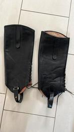 Leren chaps met vetersluiting voor paardrijden, Dieren en Toebehoren, Ophalen of Verzenden, Zo goed als nieuw