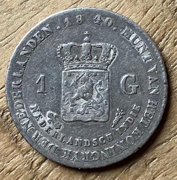 1 gulden 1840 Nederlands Indië beschikbaar voor biedingen