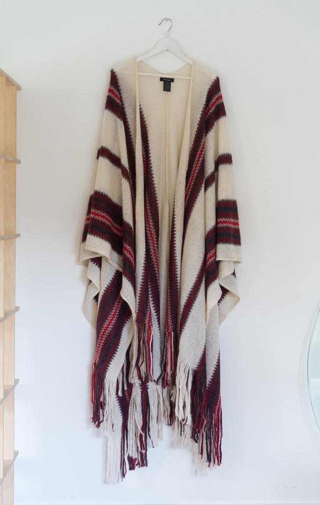 Isabel Marant Designer Poncho met Strepen & Franjes, Kleding | Dames, Overige Dameskleding, Zo goed als nieuw, Ophalen of Verzenden