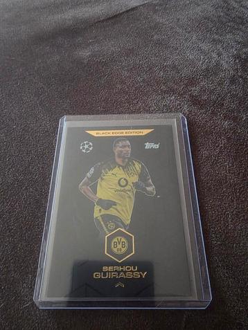 Topps match attax 25/26 Serhou Guirassy black edge edition beschikbaar voor biedingen