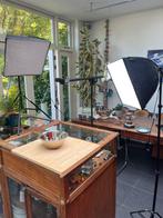 Studio lampen + boom arm, Audio, Tv en Foto, Fotografie | Fotostudio en Toebehoren, Ophalen, Gebruikt, Lamp of Flitsset