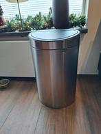 Brabantia Touch Bin Dubbele Prullenbak - Zo Goed Als Nieuw, 50 tot 75 cm, Ophalen of Verzenden, Rvs, 20 tot 30 liter