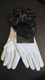 Accessoires paardrijden - haarnetje en witte handschoenen, Dieren en Toebehoren, Paardrijkleding, Ophalen of Verzenden, Zo goed als nieuw