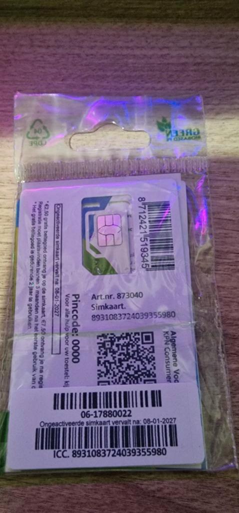 Makkelijke dikke KPN nummer; 06 17 88 00 22, Telecommunicatie, Prepaidkaarten en Simkaarten, Nieuw, KPN, Ophalen of Verzenden