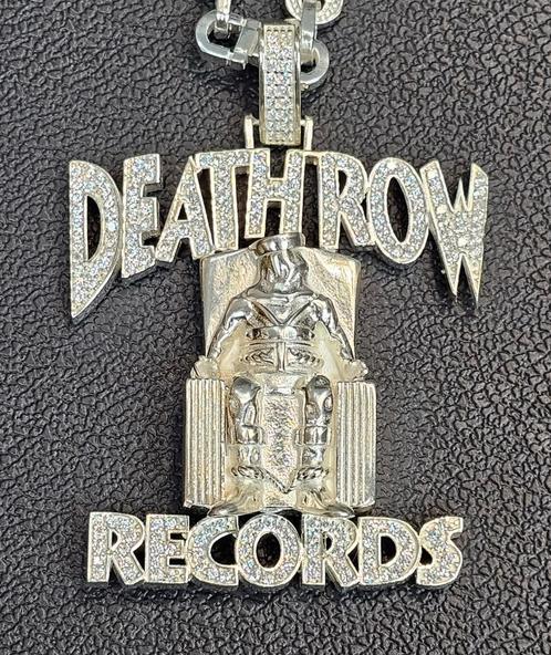 Deathrow Records zilver 925 hanger, Sieraden, Tassen en Uiterlijk, Kettinghangers, Nieuw, Zilver, Zilver, Overige voorstellingen