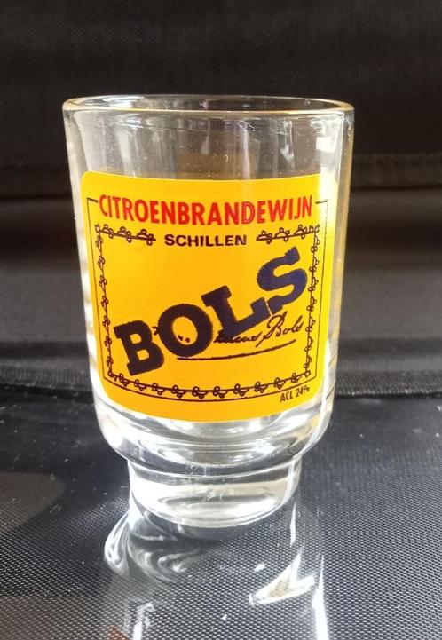 BOLS JENEVERGLAASJE., Verzamelen, Glas en Borrelglaasjes, Zo goed als nieuw, Borrel- of Shotglas, Ophalen of Verzenden