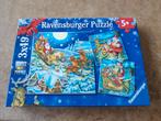 Ravensburger kerstpuzzel 3x 49 stukjes NIEUW, Ophalen of Verzenden, Minder dan 500 stukjes, Nieuw, Legpuzzel