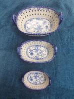 puntgave Meissen porceleinen mandenset, Antiek en Kunst, Antiek | Porselein, Ophalen of Verzenden