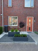 Stalen antraciete bloembakken op maat, 100 cm of meer, Vierkant, Nieuw, Ophalen of Verzenden