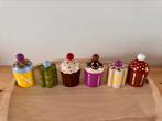 Houten cupcakes set van 6 (meerkleurig), Ophalen of Verzenden, Nieuw, Overige typen