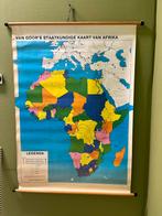 Vintage Schoolplaat Afrika, Ophalen of Verzenden, Aardrijkskunde