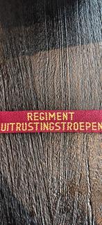Straatnaam Regiment Uitrustingstroepen, Ophalen of Verzenden, Landmacht, Nederland, Embleem of Badge